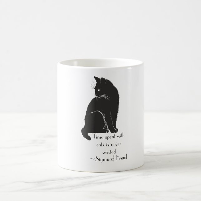 Den tid som används med katter Slösas aldrig i Fre Kaffemugg (Center)