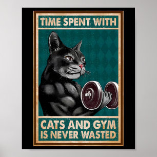 Den tid som tillbringas med katter och film är ald poster