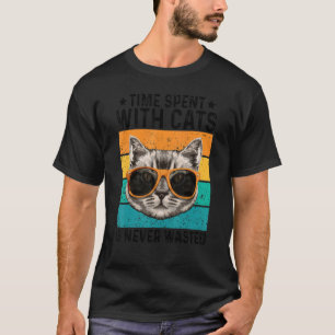 Den tid som tillbringas med katter Slösas aldrig f T Shirt