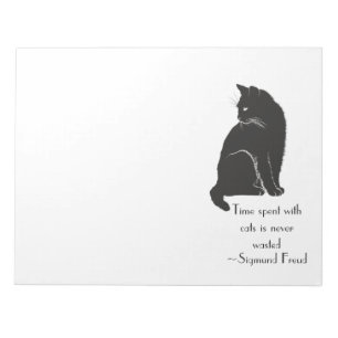 Den tid som tillbringas med katter Slösas aldrig i Anteckningsblock