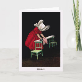 Den tidiga 1900stisdagen Sunbonnet stämm Kort