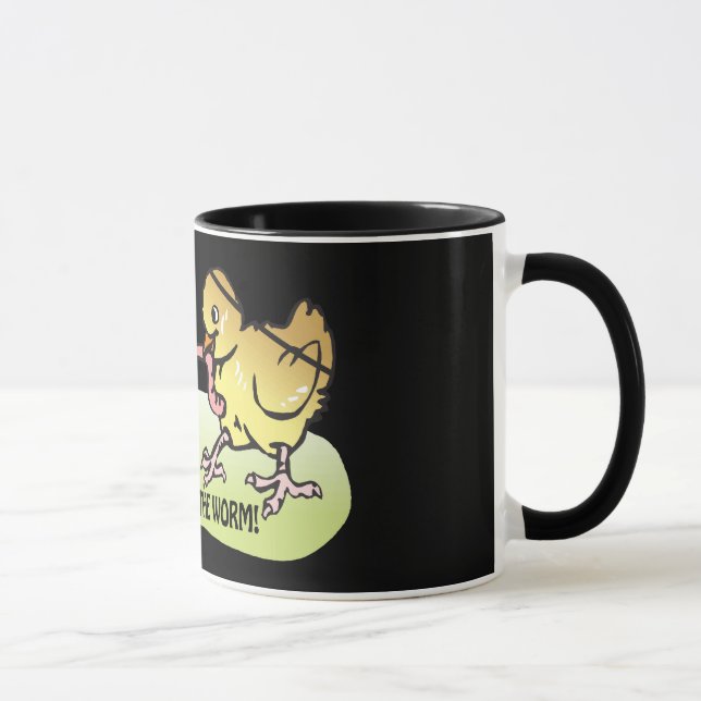Den tidiga fågeln får masken mugg (Höger)