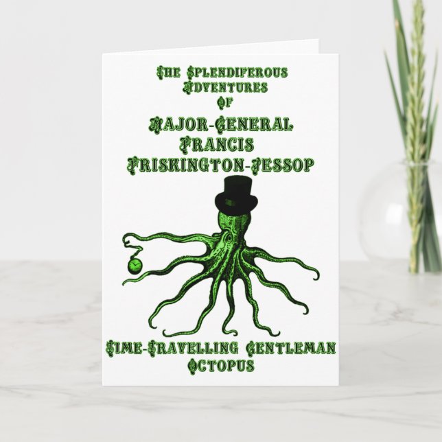 Den tidresande gentlemannen Octopus Kort (Framsida)