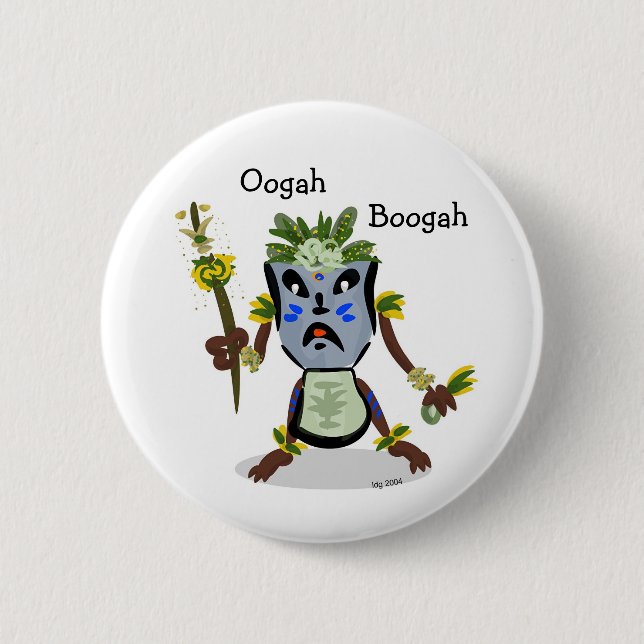 Den Tiki Hito infödingen knäppas Knapp (Framsida)