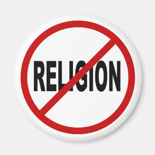 Den tillåtna hatreligion/No religionen Magnet