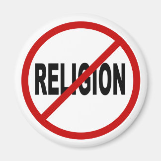 Den tillåtna hatreligion/No religionen Magnet