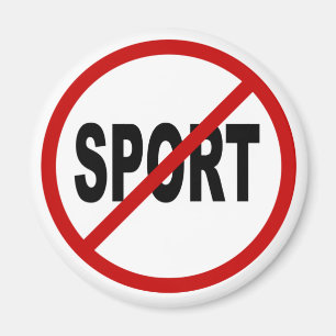 Den tillåtna hatsport/No sporten undertecknar Magnet