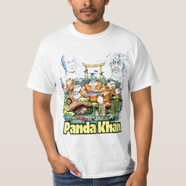 den tillbaka pandaen khan #1 täcker t-shirt (Framsida)
