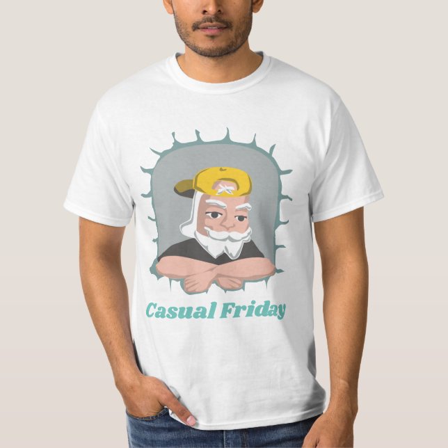 Den tillfälliga fredagen värderar utslagsplatsen t shirt (Framsida)
