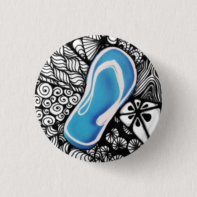 Den tilltrasslade sandalen knäppas klämmer fast knapp (Framsida)