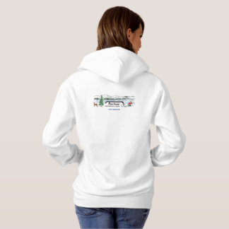 Den Tim dammvildmarken campar kvinna Hoodie T Shirt