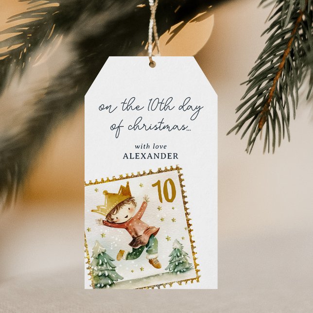 Den tionde juldagen presentetikett (Skapare uppladdad)