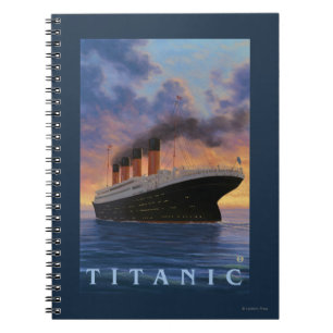 Den Titanic SceneWhite stjärnan fodrar Anteckningsbok