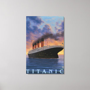 Den Titanic SceneWhite stjärnan fodrar Canvastryck