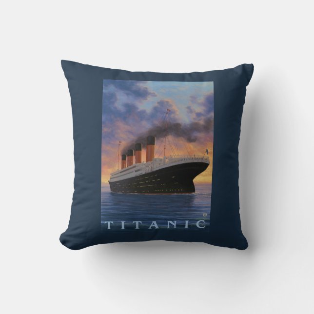 Den Titanic SceneWhite stjärnan fodrar Kudde (Framsida)