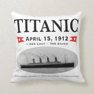Den Titanic spökefrakten kudder dekorativ kudde