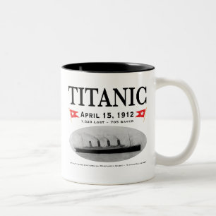 Den Titanic spökefrakten Två-Tonar muggen Två-Tonad Mugg