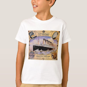 Den Titanic vintagetvålannonsen lurar T Tröja