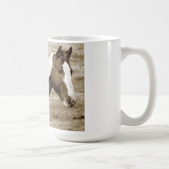 Den tittar antikviteten målar maren kaffemugg (Höger)