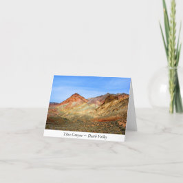 Den Titus kanjonen, Death Valley noterar kortet Kort