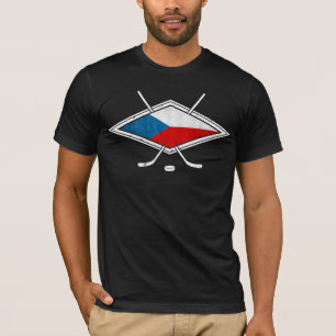 Den tjeckiska hockeyT-tröja med namn & numrerar T-shirt