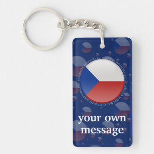 Den tjeckiska republiken bubblar flagga