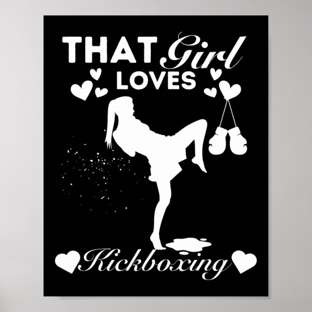 Den tjejen älskar kickboxning  poster (Framsidan)