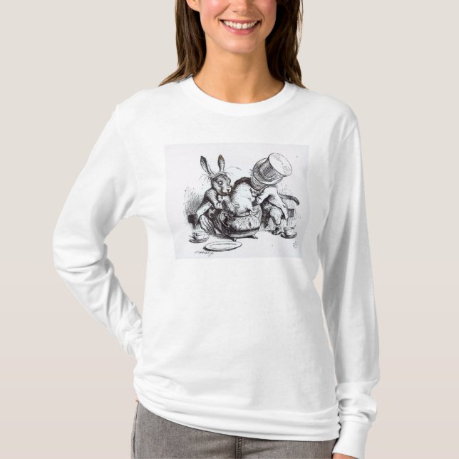 Den tokiga hatteren och marsharena tee shirt (Framsida)