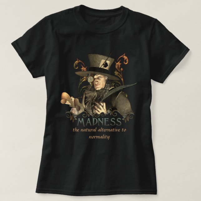 Den tokiga hatteren t shirt (Design framsida)