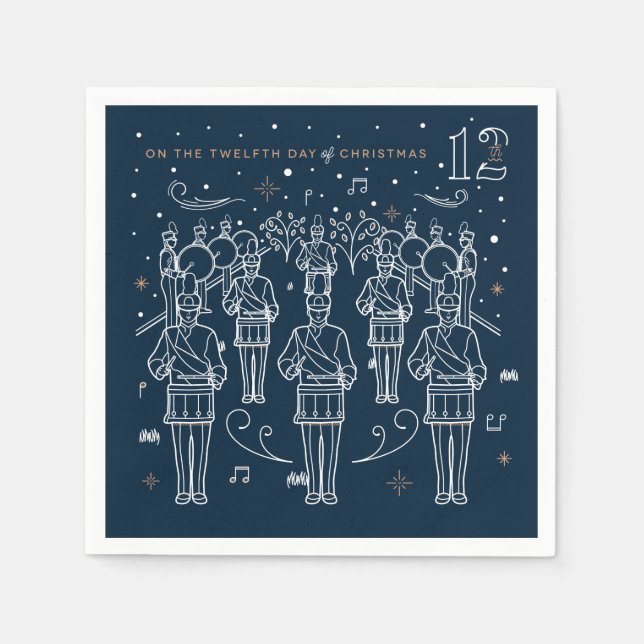 Den tolfte juldagen i Party Pappra blöjor Pappersservett (Framsidan)