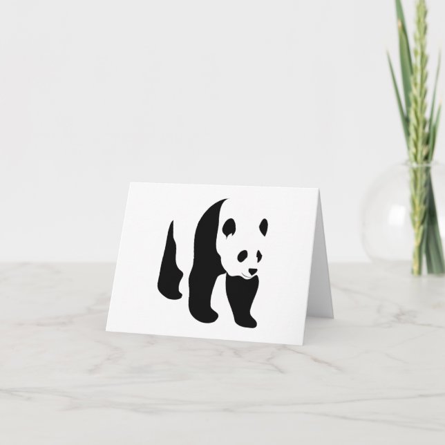 Den tomma pandaen noterar kortet kort (Framsida)