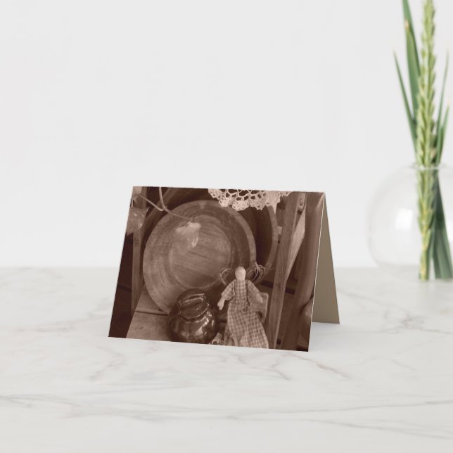 Den tomma primitiva sammankomsten noterar kortet kort (Framsida)