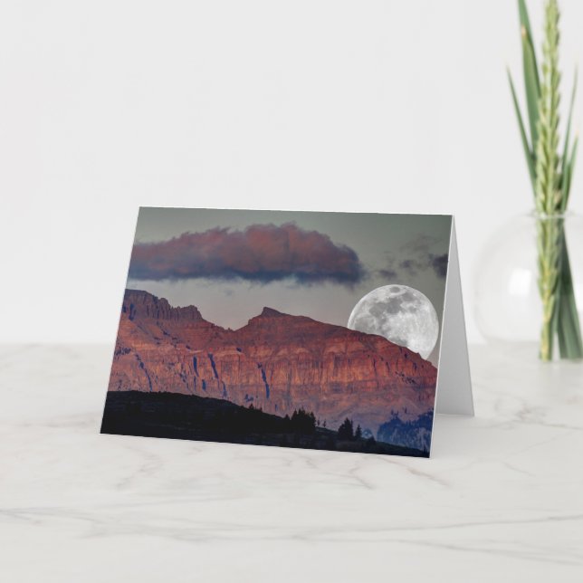 Den toppna månen noterar kortet kort (Framsida)