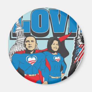 Den toppna Obamasen Magnet
