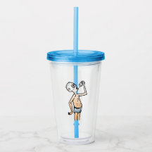 Den törstige mannen akryl tumbler