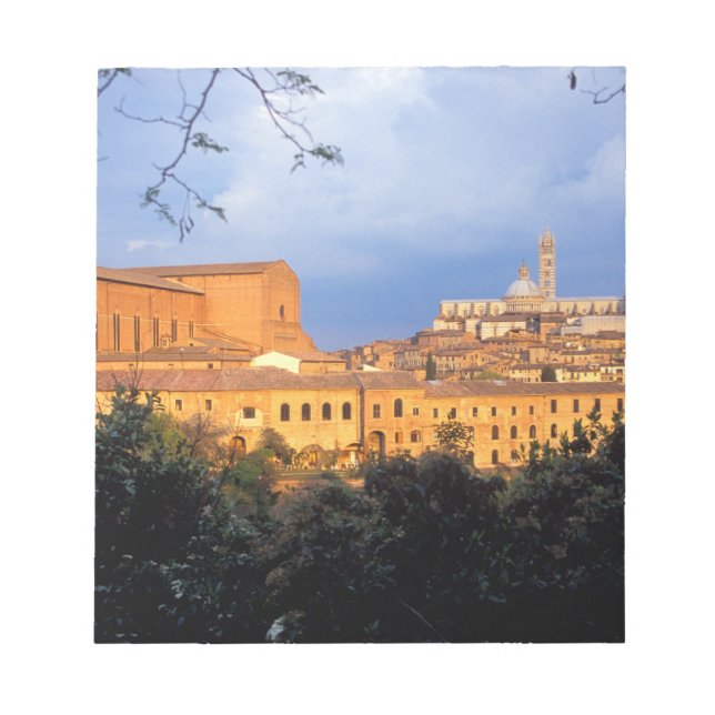 Den toskanska byn Sienna, Italien. Anteckningsblock (Framsida)