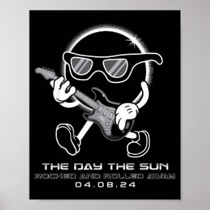 Den totala solförmörkelsedagen Solen Poster