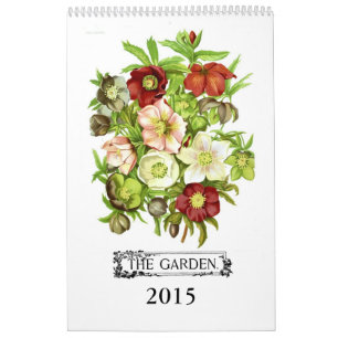 Den trädgårds- 2015en kalender