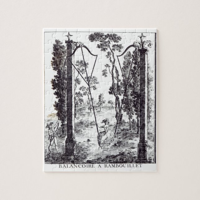 Den trädgårds- gungan på Rambouillet, från Pussel (Vertikal)