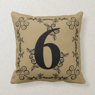 Den trädgårds- Vinesamlingen: Numrera 6 Kudde