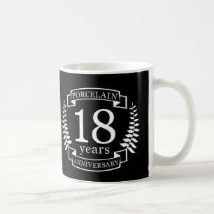 Den traditionella bröllop-årsdagen för Porcelain 1 Kaffemugg