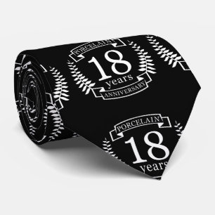 Den traditionella bröllop-årsdagen för Porcelain 1 Slips