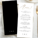 Den traditionella Eleganten Black Guld Calligraphy Meny<br><div class="desc">del av en samling *ej verklig folie</div>