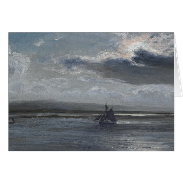 Den Traeth Mawren, månsken Hälsningskort (Framsidan Horizontal)