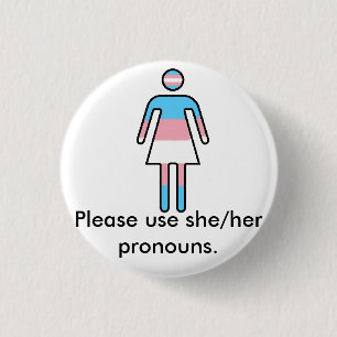 Den Transwoman pride/pronomen knäppas Knapp