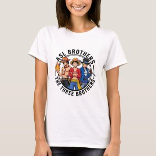 Den tre bröderna Anime Grafisk skjorta T Shirt