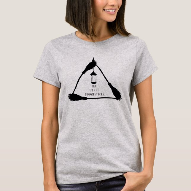 DEN TRE BROMSTICKS™-Logotypen T Shirt (Framsida)