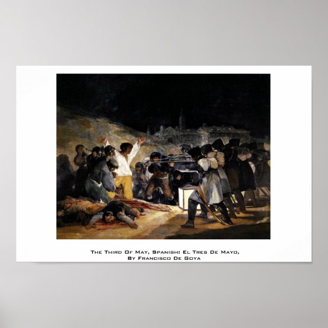 Den tredje maj, spanska: El Tres de Mayo Poster (Framsidan)