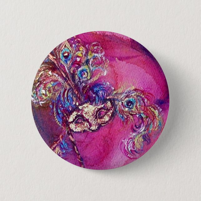 DEN TREDJE MASK - / Venetian Mardi Gras Masquerad Knapp (Framsida)