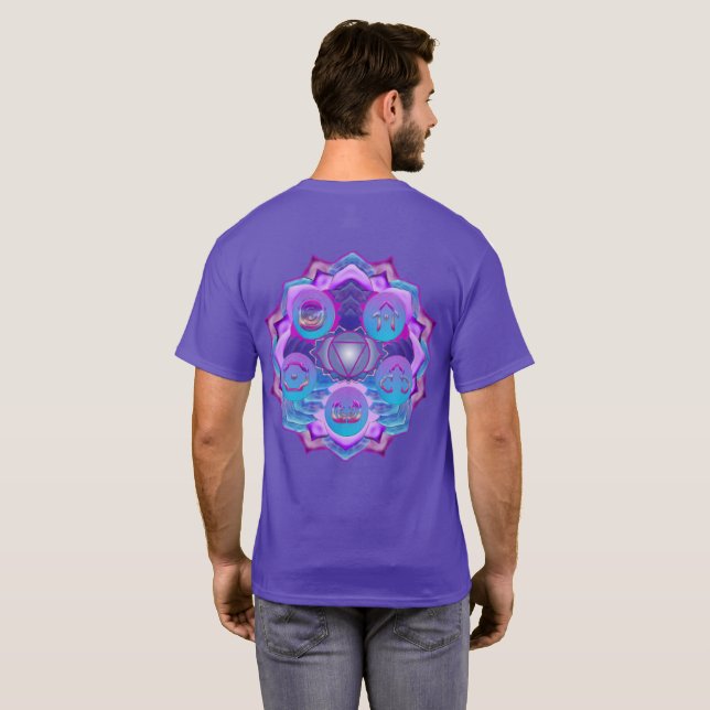 Den tredje Öga-Chakra-symbolen eller Illusion T Shirt (Hel baksida)